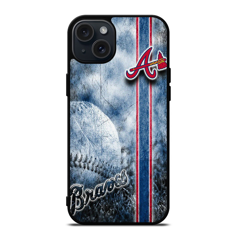 ATLANTA BRAVES BASEBALL RUSTY LOGO iPhone 15 Plus Case Cover