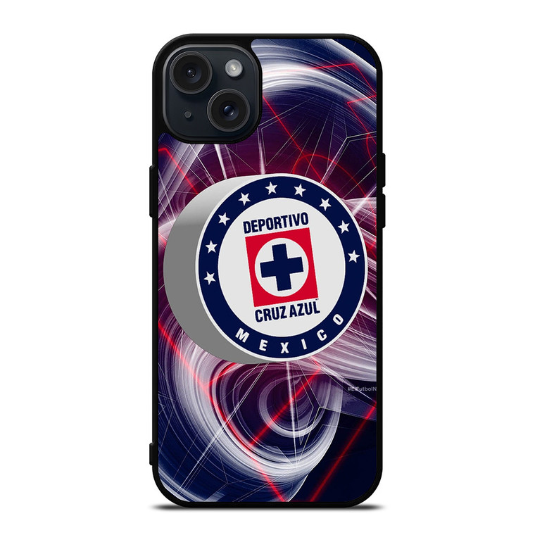 DEPORTIVO CRUZ AZUL MEXICO ABSTRACT LOGO iPhone 15 Plus Case Cover