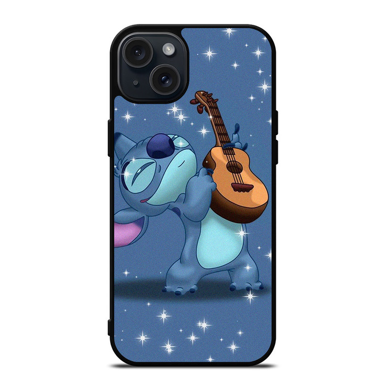 DISNEY STICH PLAYING GUITAR iPhone 15 Plus Case Cover