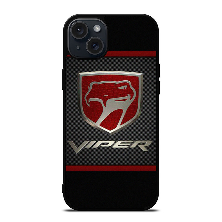 DODGE VIPER METAL EMBLEM iPhone 15 Plus Case Cover