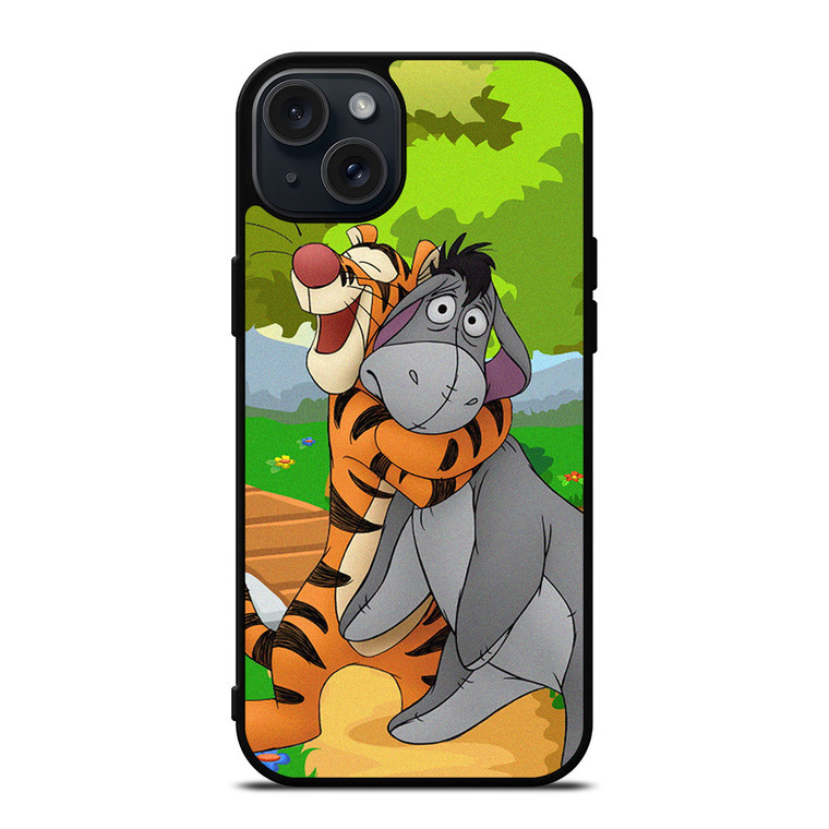 EEYORE AND TIGER WINNIE THE POOH CARTOON iPhone 15 Plus Case Cover