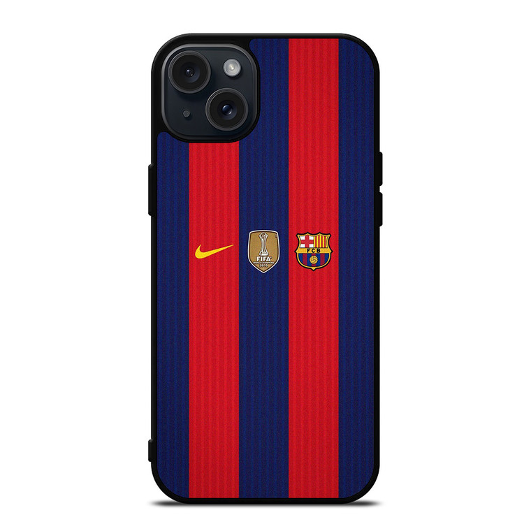 FC BARCELONA WORLD CHAMPIONS KIT iPhone 15 Plus Case Cover