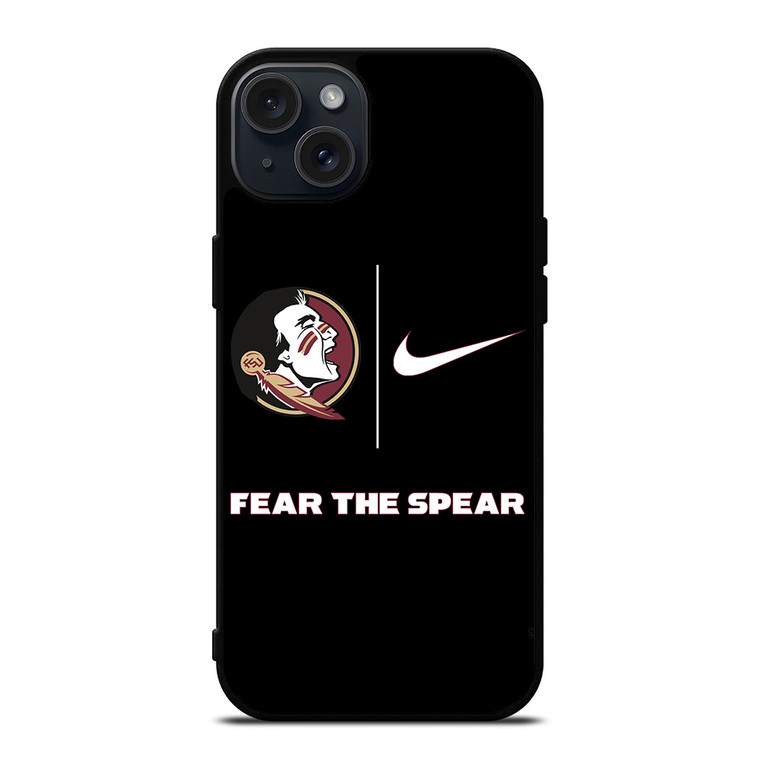 FLORIDA STATE FEAR THE SPEAR NIKE LOGO iPhone 15 Plus Case Cover