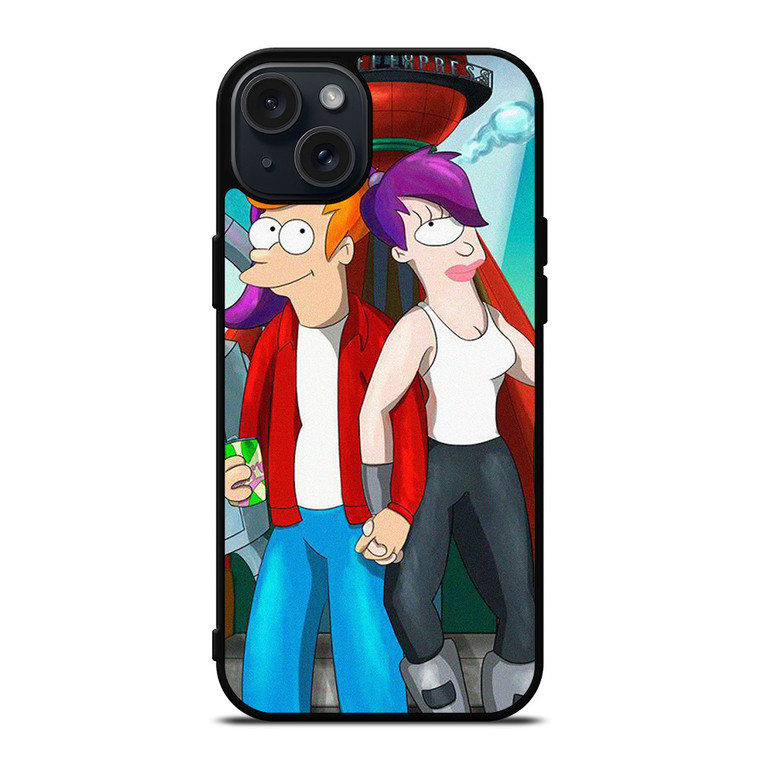 FUTURAMA PHILIP AND LEELA CARTOON iPhone 15 Plus Case Cover