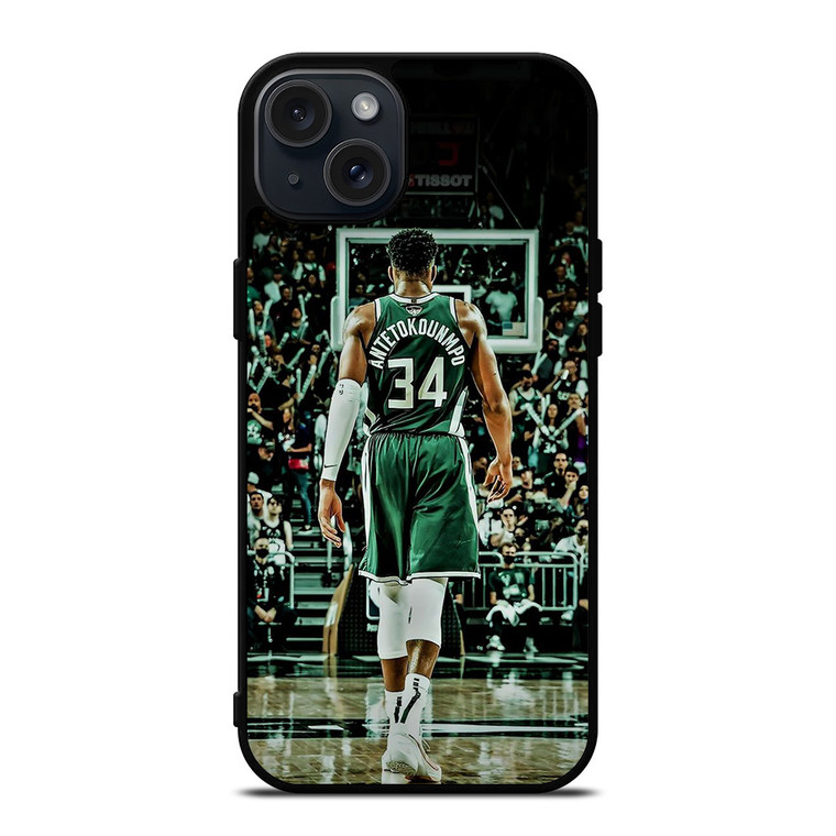 GIANNIS ANTETOKOUNMPO MILWAUKEE BUCKS  iPhone 15 Plus Case Cover GIANNIS ANTETOKOUNMPO MILWAUKEE BUCKS  iPhone 15 Plus Case Cover