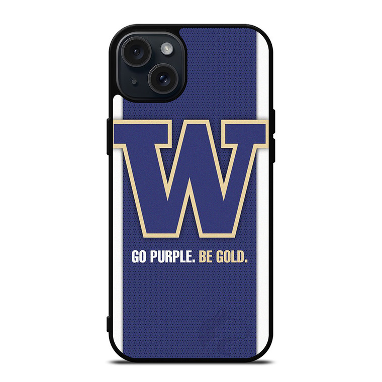 GO PURPLE WASHINGTON HUSKIES FOOTBALL  iPhone 15 Plus Case Cover GO PURPLE WASHINGTON HUSKIES FOOTBALL  iPhone 15 Plus Case Cover