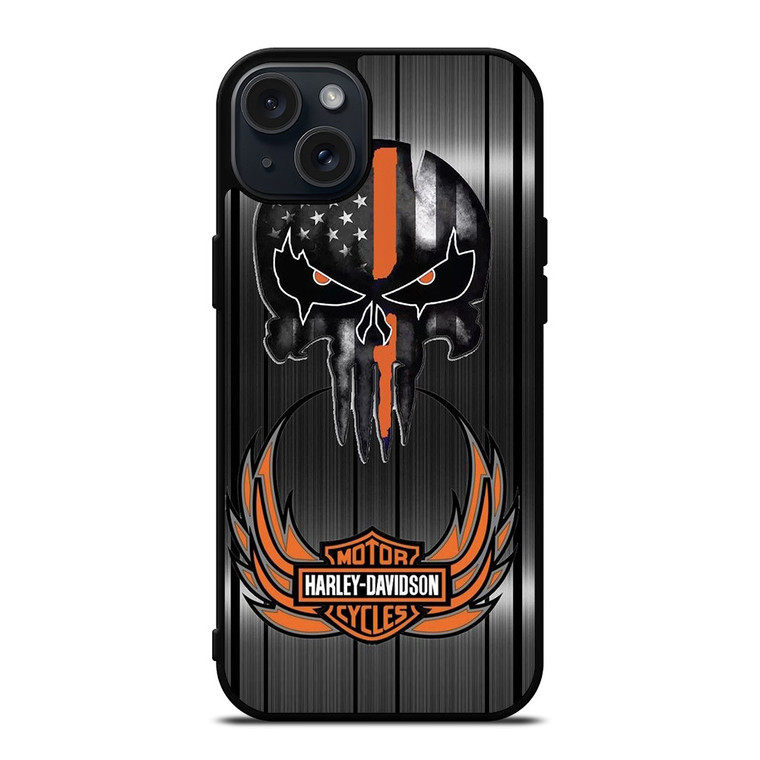 HARLEY DAVIDSON THE PUNISHER METAL  iPhone 15 Plus Case Cover