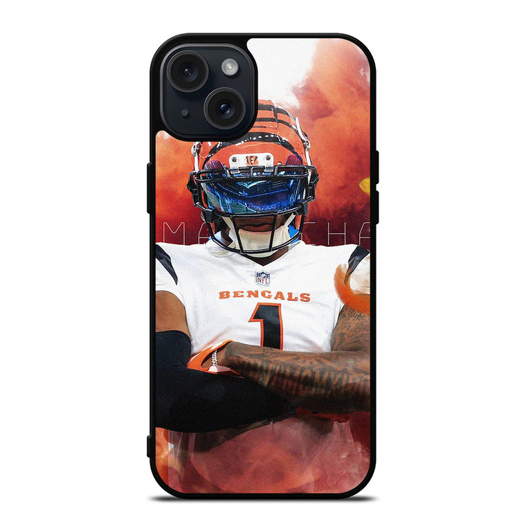 JA'MARR CHASE CINCINNATI BENGALS FOOTBALL  iPhone 15 Plus Case Cover
