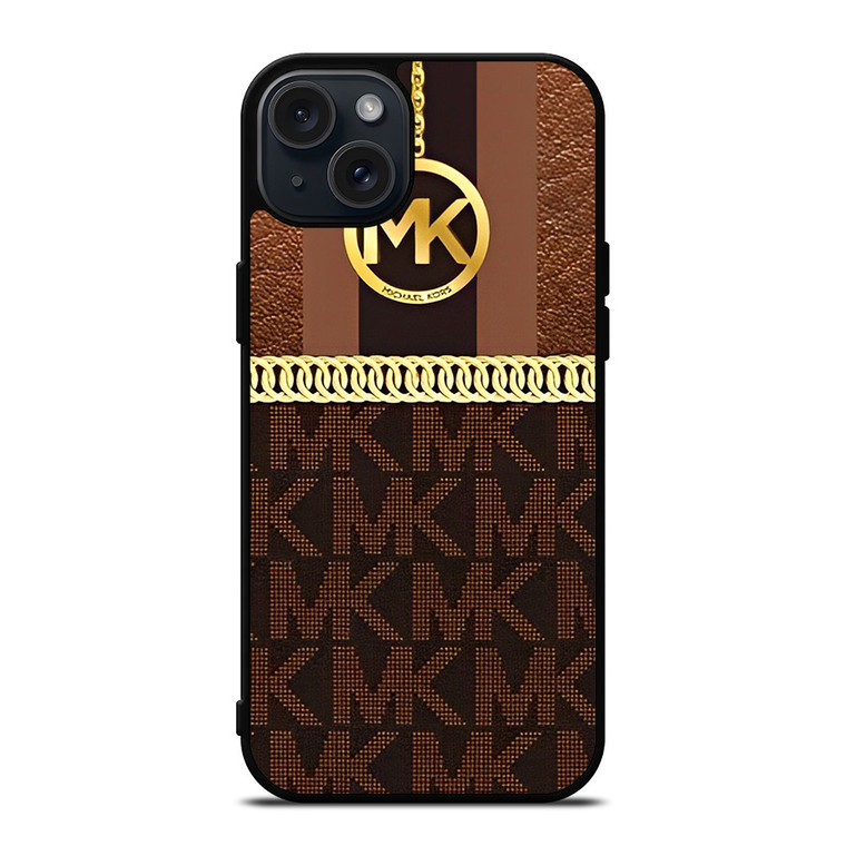 MICHAEL KORS LEATHER PATTERN  iPhone 15 Plus Case Cover MICHAEL KORS LEATHER PATTERN  iPhone 15 Plus Case Cover