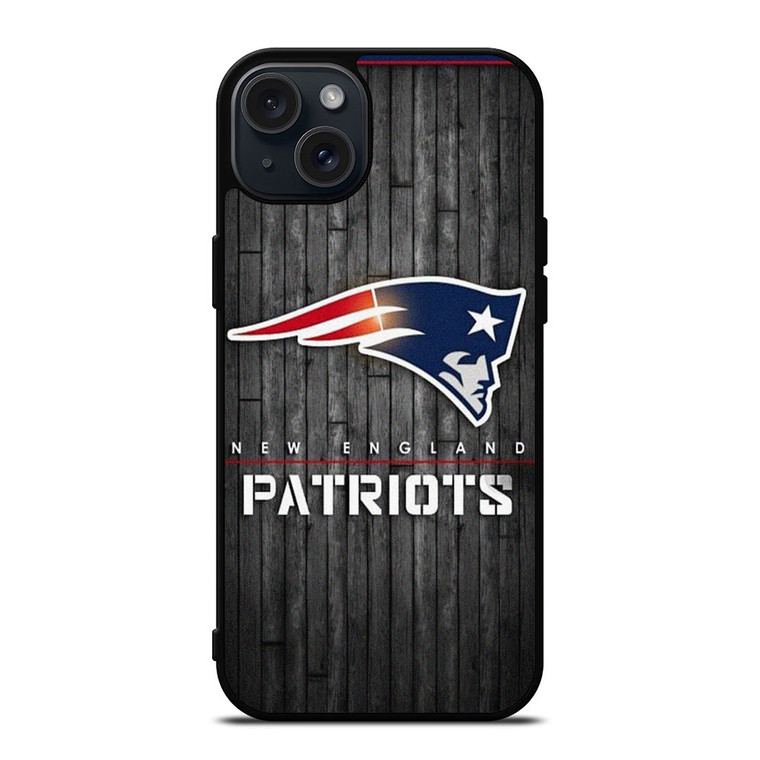NEW ENGLAND PATRIOTS NFL WOOD LOGO  iPhone 15 Plus Case Cover NEW ENGLAND PATRIOTS NFL WOOD LOGO  iPhone 15 Plus Case Cover