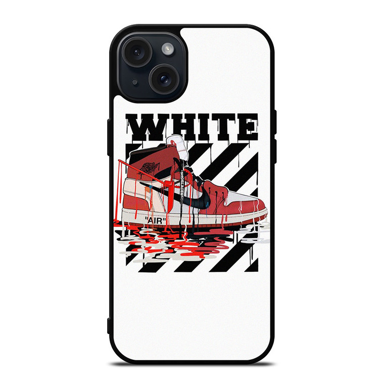 NIKE AIR JORDAN OFF WHITE MELTED  iPhone 15 Plus Case Cover