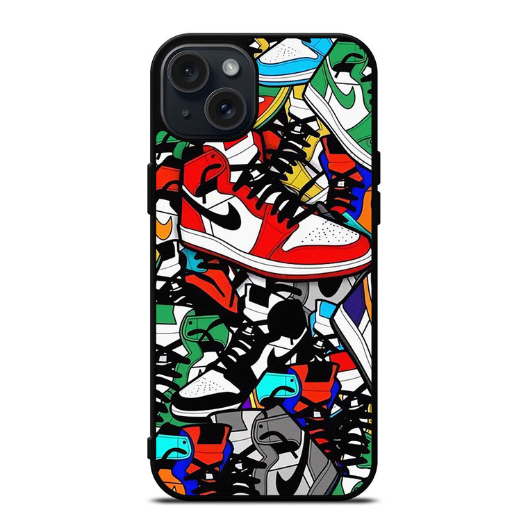 NIKE AIR JORDAN SERIES COLLECTION  iPhone 15 Plus Case Cover NIKE AIR JORDAN SERIES COLLECTION  iPhone 15 Plus Case Cover