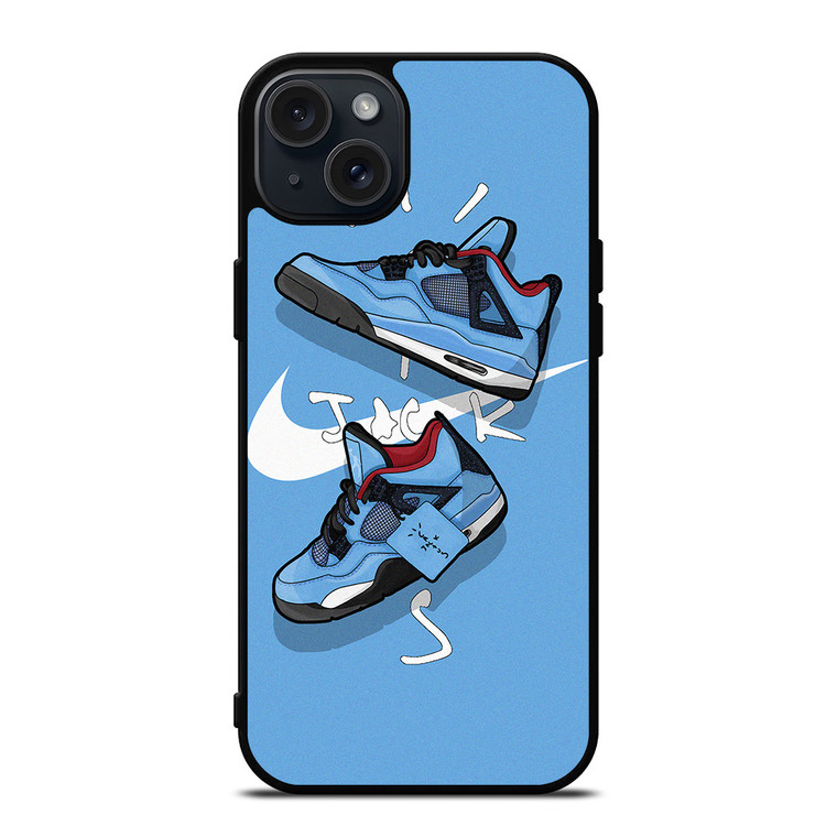 NIKE AIR JORDAN TRAVIS SCOTT CACTUS JACK  iPhone 15 Plus Case Cover NIKE AIR JORDAN TRAVIS SCOTT CACTUS JACK  iPhone 15 Plus Case Cover