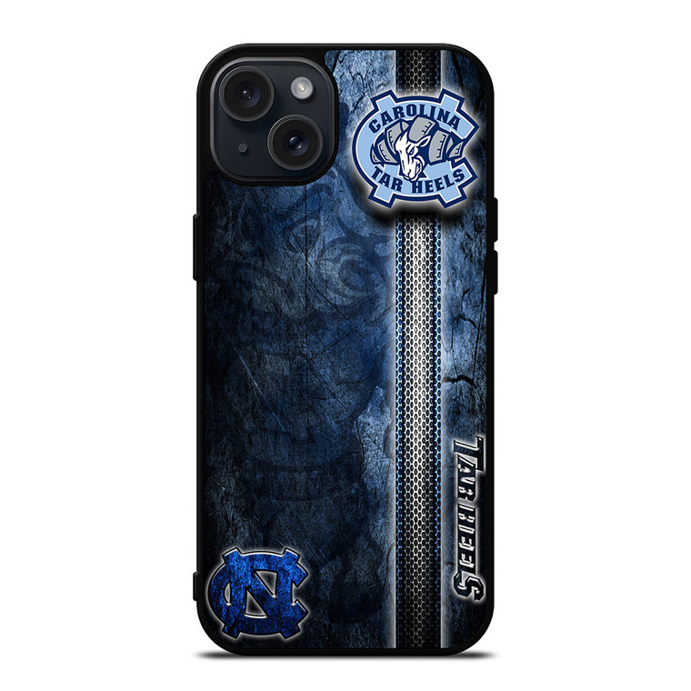 NORTH CAROLINA TAR HEELS GRUNGE LOGO  iPhone 15 Plus Case Cover NORTH CAROLINA TAR HEELS GRUNGE LOGO  iPhone 15 Plus Case Cover