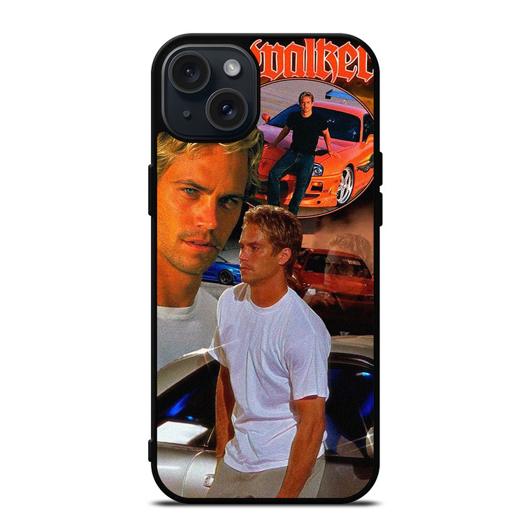 PAUL WALKER FAST AND FURIOUS COLLAGE  iPhone 15 Plus Case Cover