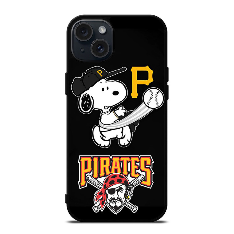 PITTSBURGH PIRATES SNOOPY BASEBALL  iPhone 15 Plus Case Cover
