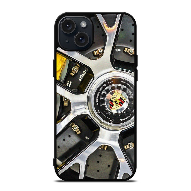 PORSCHE WHEEL CHROME  iPhone 15 Plus Case Cover