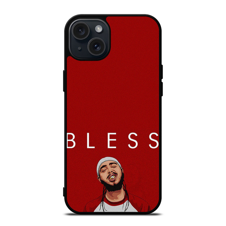 POST MALONE RAPPER BLESS  iPhone 15 Plus Case Cover POST MALONE RAPPER BLESS  iPhone 15 Plus Case Cover