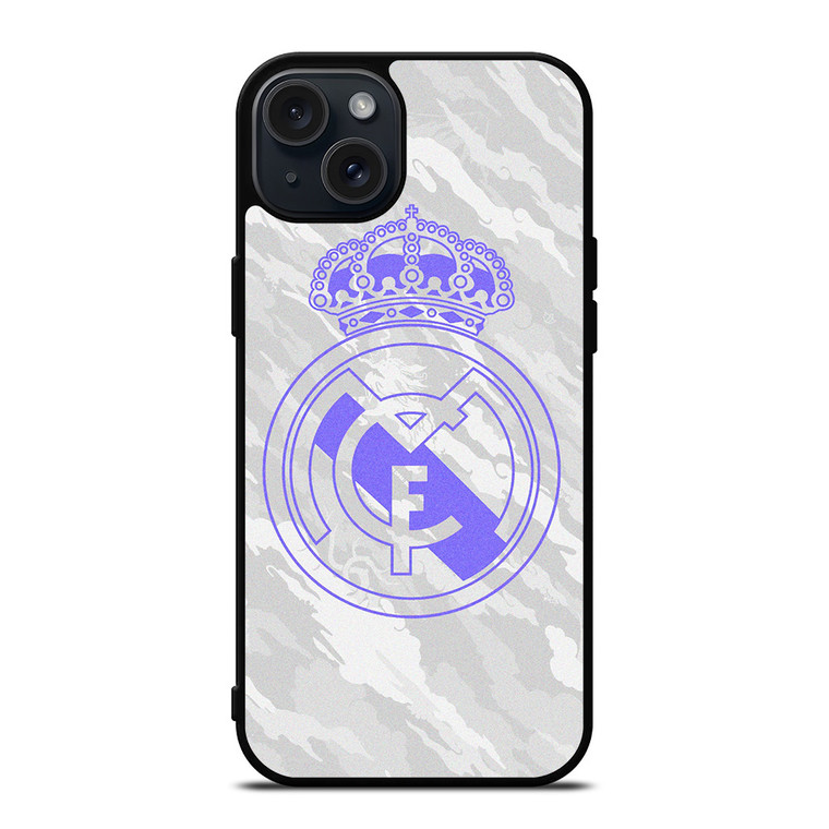 REAL MADRID MARBLE LOGO  iPhone 15 Plus Case Cover