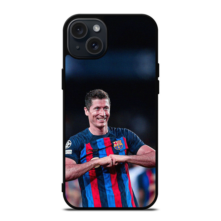 ROBERT LEWANDOWSKI BARCELONA  iPhone 15 Plus Case Cover