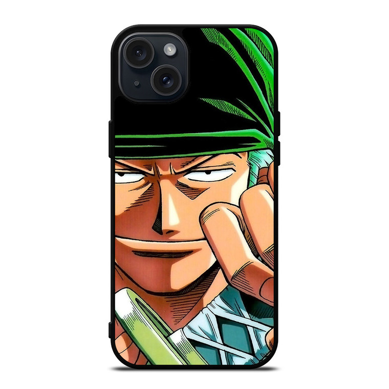 RORONOA ZORO ONE PIECE CARTOON  iPhone 15 Plus Case Cover