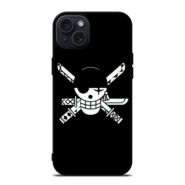 RORONOA ZORO ONE PIECE LOGO  iPhone 15 Plus Case Cover