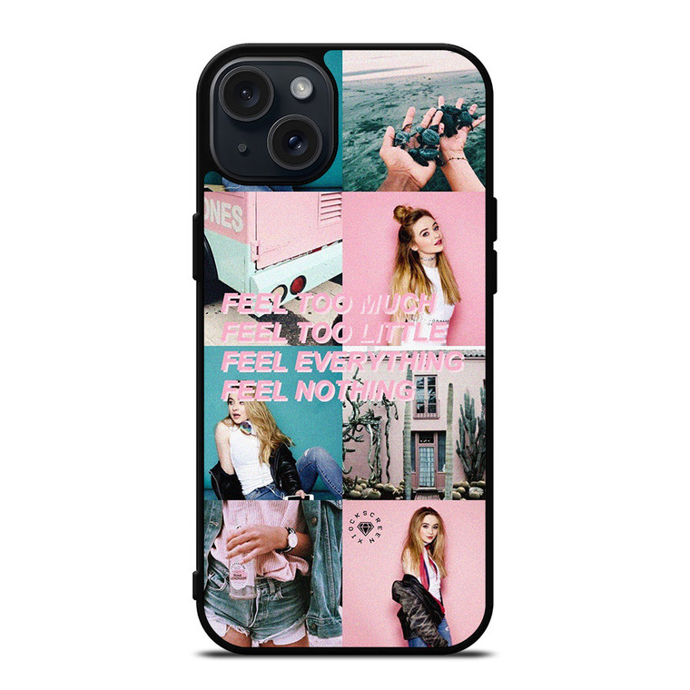 SABRINA CARPENTER FEEL COLLAGE  iPhone 15 Plus Case Cover