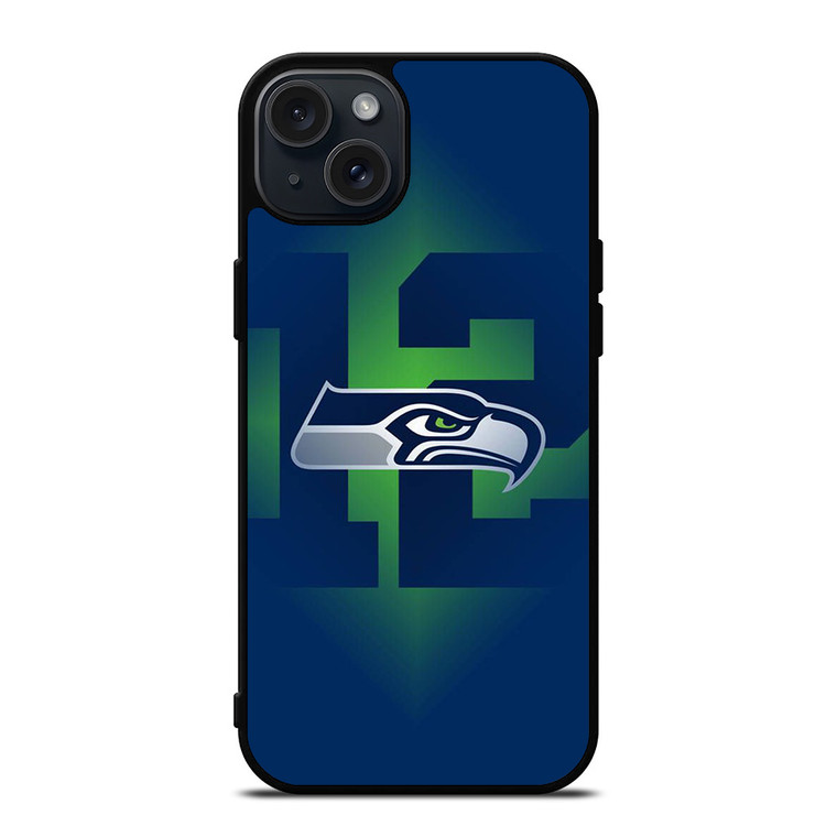 SEATTLE SEAHAWKS TWELVE MAN LOGO  iPhone 15 Plus Case Cover