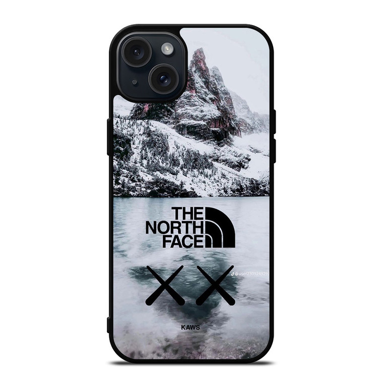THE NORTH FACE X KAWS ICED MOUNTAIN  iPhone 15 Plus Case Cover THE NORTH FACE X KAWS ICED MOUNTAIN  iPhone 15 Plus Case Cover