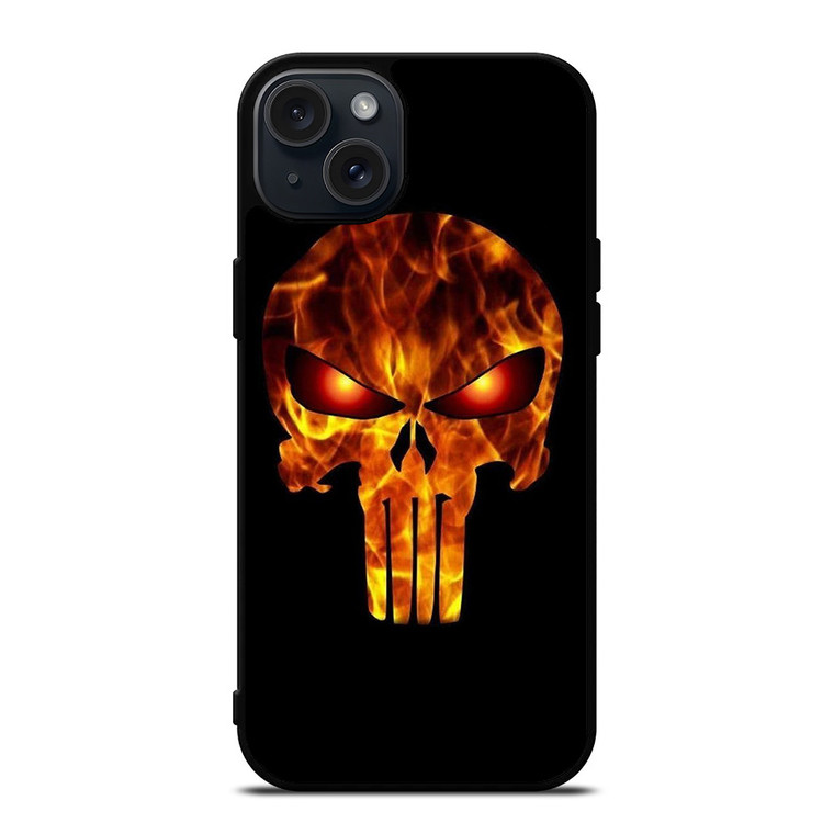 THE PUNISHER BURNED ICON  iPhone 15 Plus Case Cover