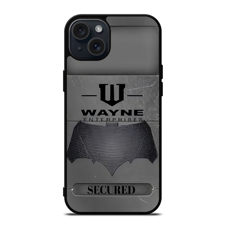 WAYNE ENTERPRISES METAL LOGO  iPhone 15 Plus Case Cover