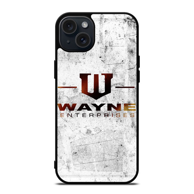 WAYNE ENTERPRISES WHITE LOGO  iPhone 15 Plus Case Cover