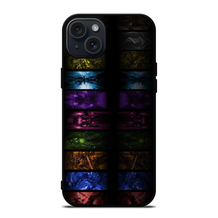 WORLD OF WARCRAFT HERO COLLAGE  iPhone 15 Plus Case Cover