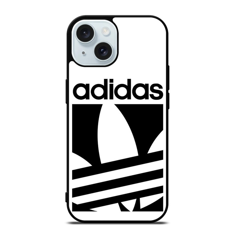 ADIDAS LOGO WHITE iPhone 15 Case Cover