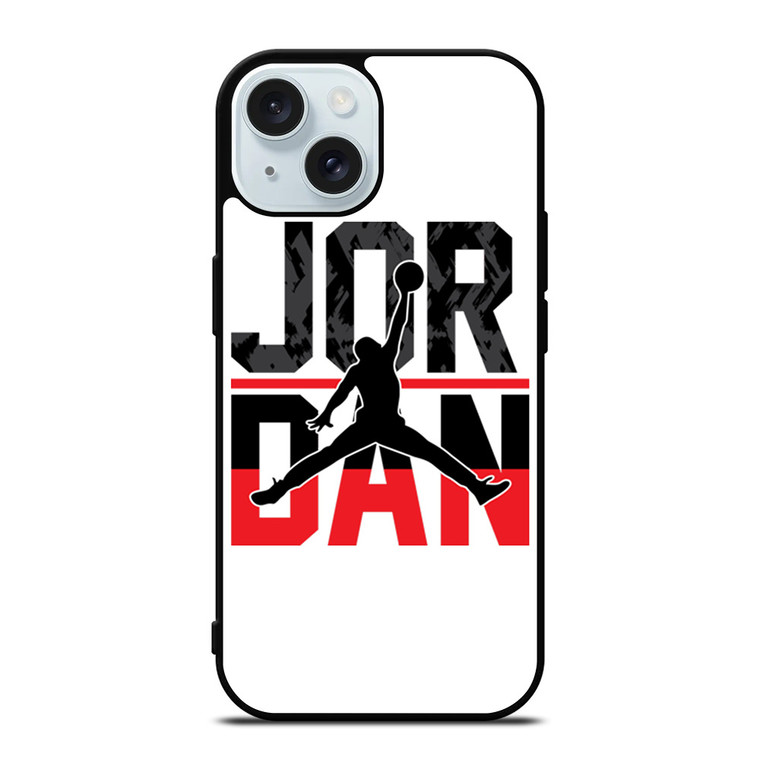 AIR JORDAN SYMBOL WHITE iPhone 15 Case Cover
