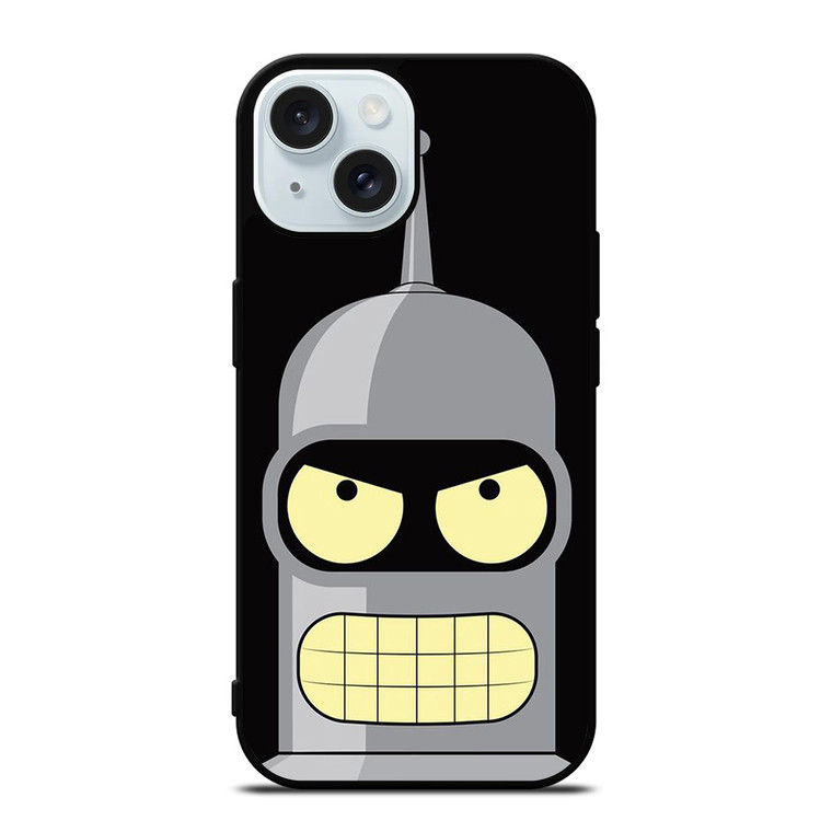 BENDER BENDING RODRIGUEZ ANGRY FACE iPhone 15 Case Cover