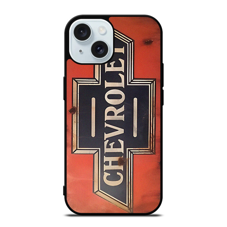 CHEVROLET RUSTY VINTAGE LOGO iPhone 15 Case Cover