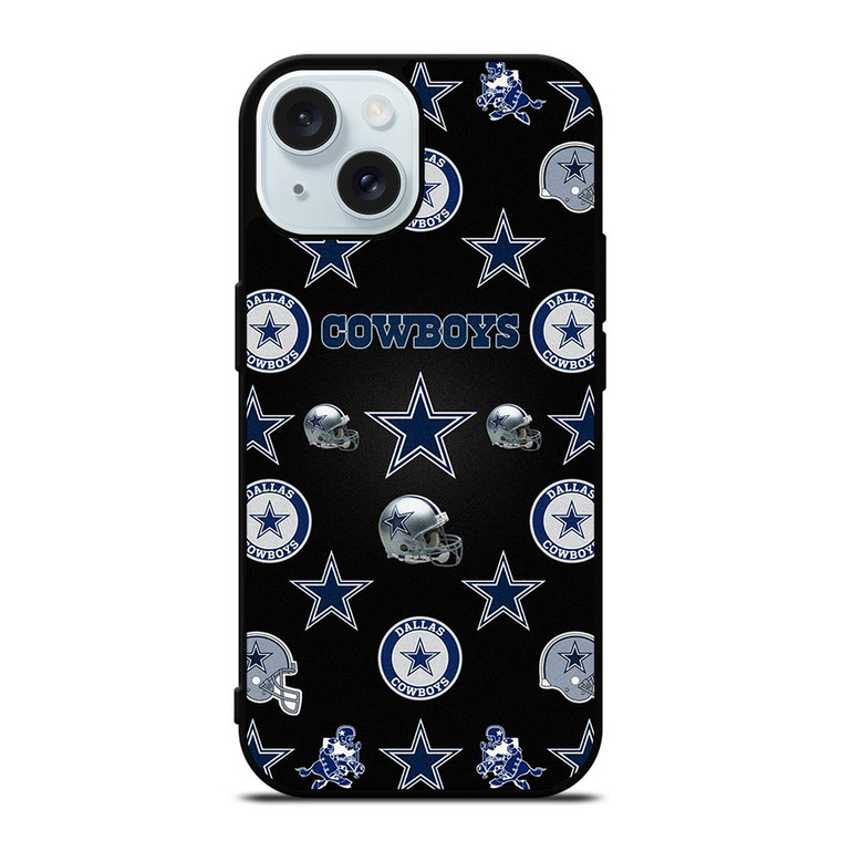 DALLAS COWBOYS FOOTBALL NFL PATTERN iPhone 15 Case Cover