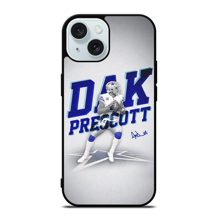 DALLAS COWBOYS NFL DAK PRESCOTT iPhone 15 Case Cover