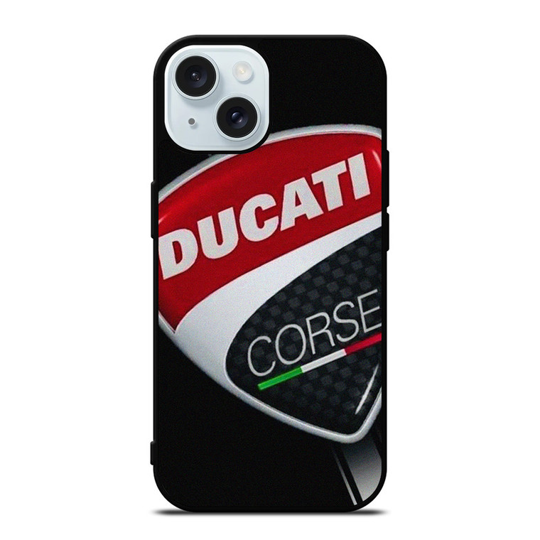 DUCATI CORSE LOGO EMBLEM iPhone 15 Case Cover