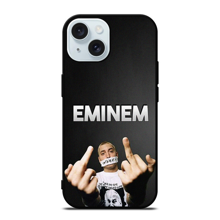 EMINEM RAPPER RAPPER MIDDLE FINGER iPhone 15 Case Cover