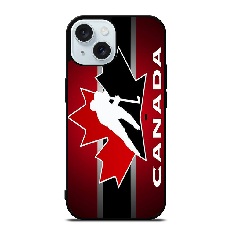 HOCKEY TEAM CANADA LOGO iPhone 15 Case Cover