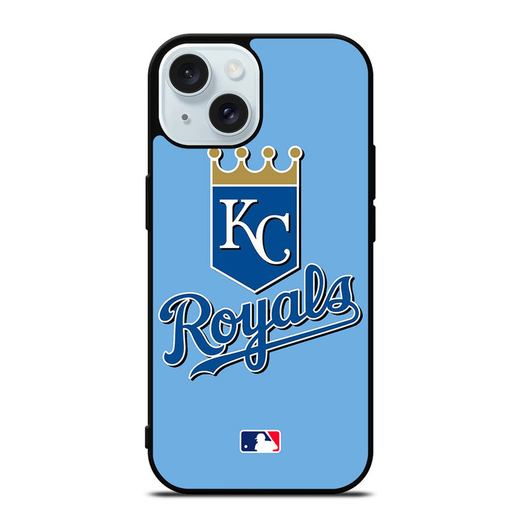 KANSAS CITY ROYALS MLB LOGO iPhone 15 Case Cover