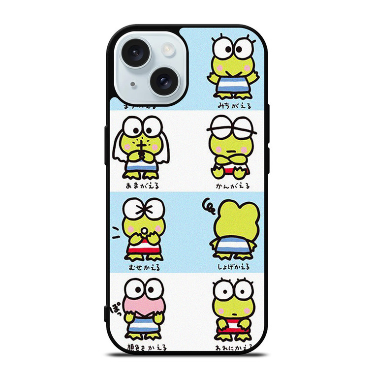 KEROPPI SANRIO CARTOON COLLAGE iPhone 15 Case Cover