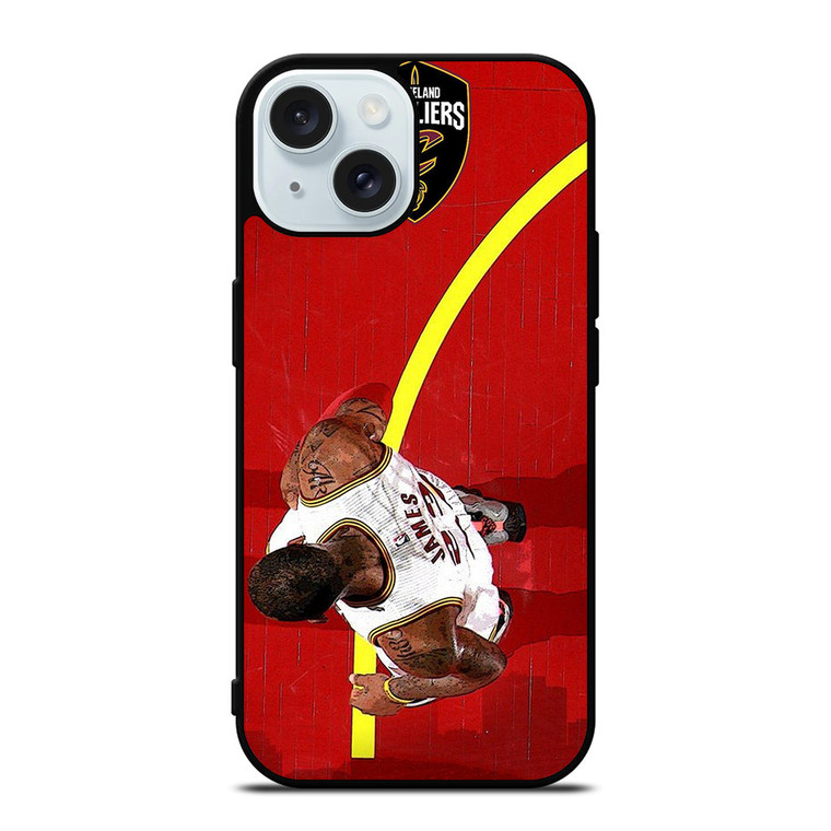 LEBRON JAMES CLEVELAND CAVALIERS NBA iPhone 15 Case Cover