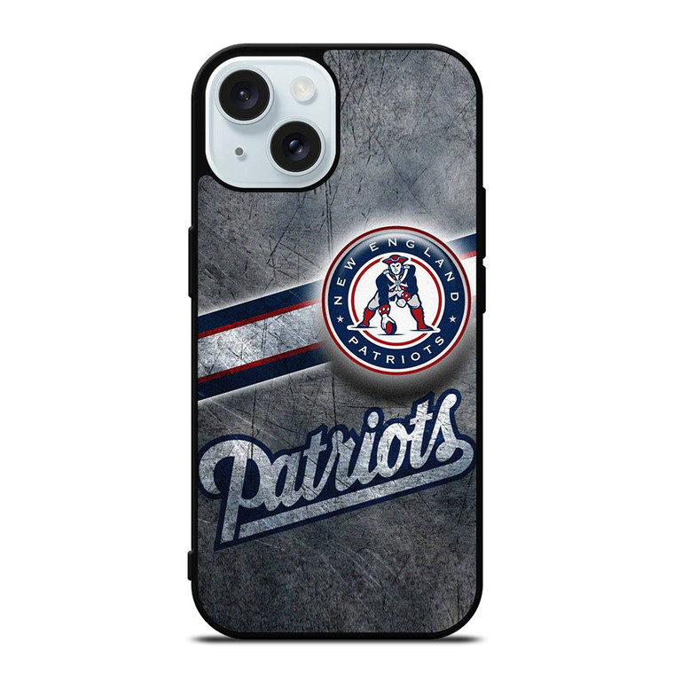 NEW ENGLAND PATRIOT NFL GRUNGE LOGO iPhone 15 Case Cover NEW ENGLAND PATRIOT NFL GRUNGE LOGO iPhone 15 Case Cover