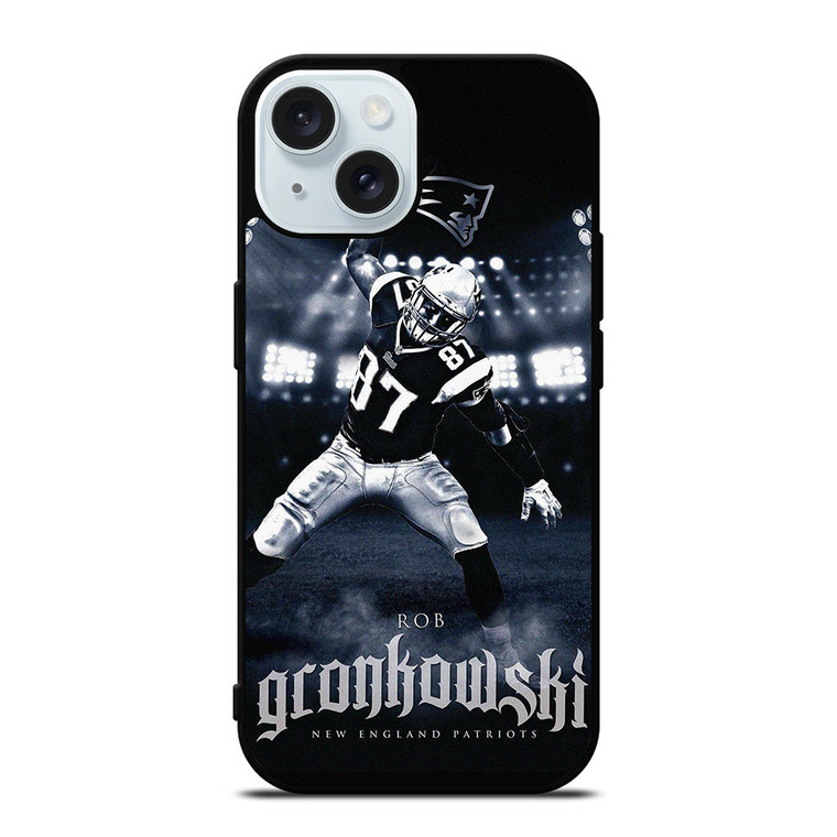 NEW ENGLAND PATRIOT ROB GRONKOWSKI FOOTBALL iPhone 15 Case Cover