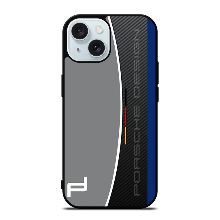 PORSCHE DESIGN CARBON LOGO iPhone 15 Case Cover