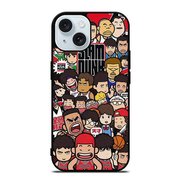 SLAM DUNK CARTOON BASKETBALL iPhone 15 Case Cover
