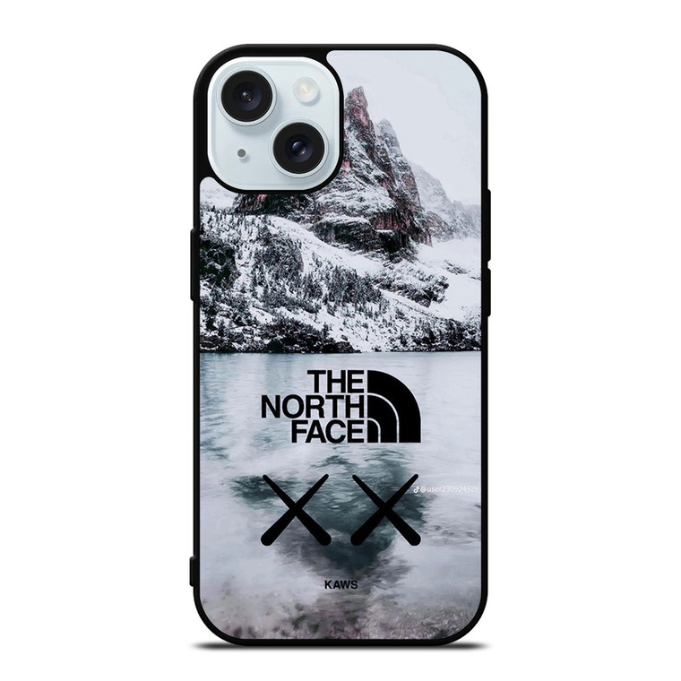THE NORTH FACE X KAWS ICED MOUNTAIN iPhone 15 Case Cover THE NORTH FACE X KAWS ICED MOUNTAIN iPhone 15 Case Cover